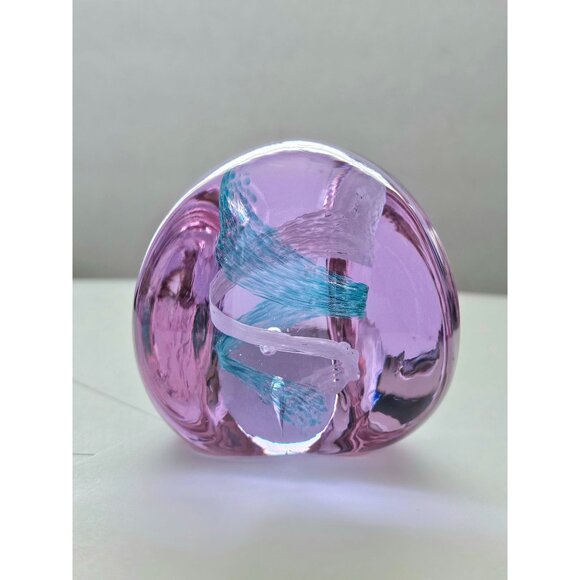 Vintage Caithness Scotland Glass 2.75" PEBBLE Paperweight - Picture 1 of 10